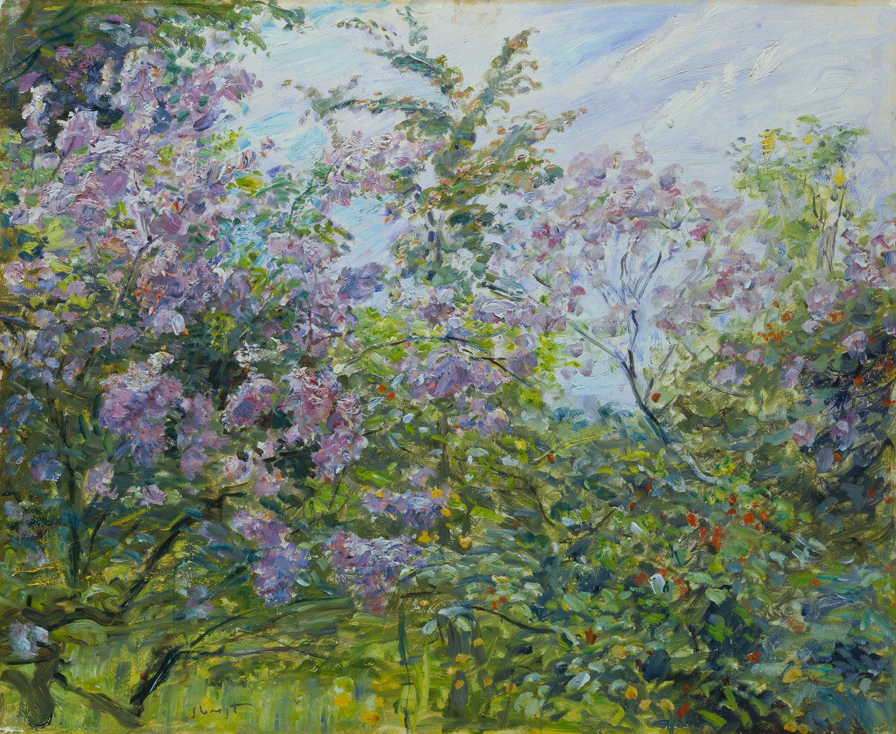 Blühender Flieder, um 1921 von Max Slevogt