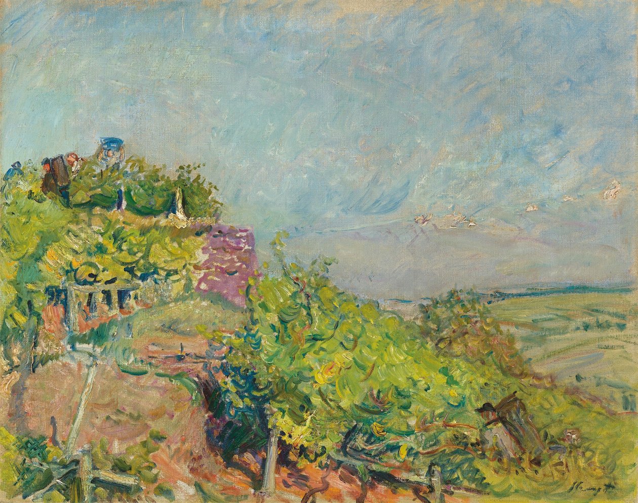 Weinlese bei Neukastel von Max Slevogt