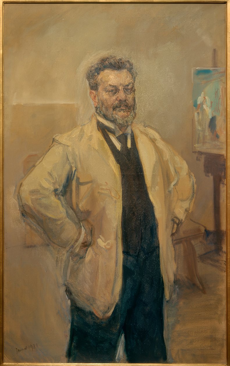 Großes Selbstbildnis an der Staffelei von Max Slevogt