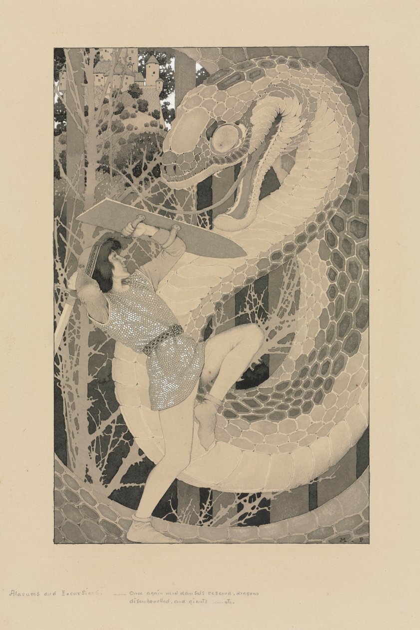 Alarm und Aufregung von Maxfield Parrish