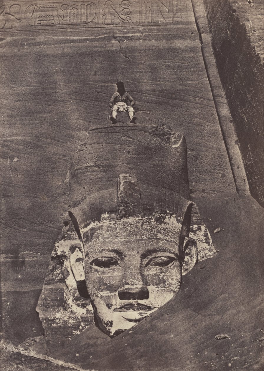 Westlichster Koloss, der Große Tempel, Abu Simbel von Maxime Du Camp