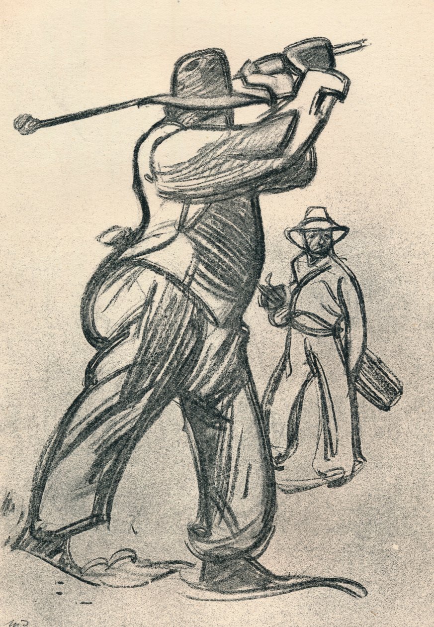 Le Joueur De Golf, ca. 1920, 1923 von Maxime Pierre Jules Dethomas