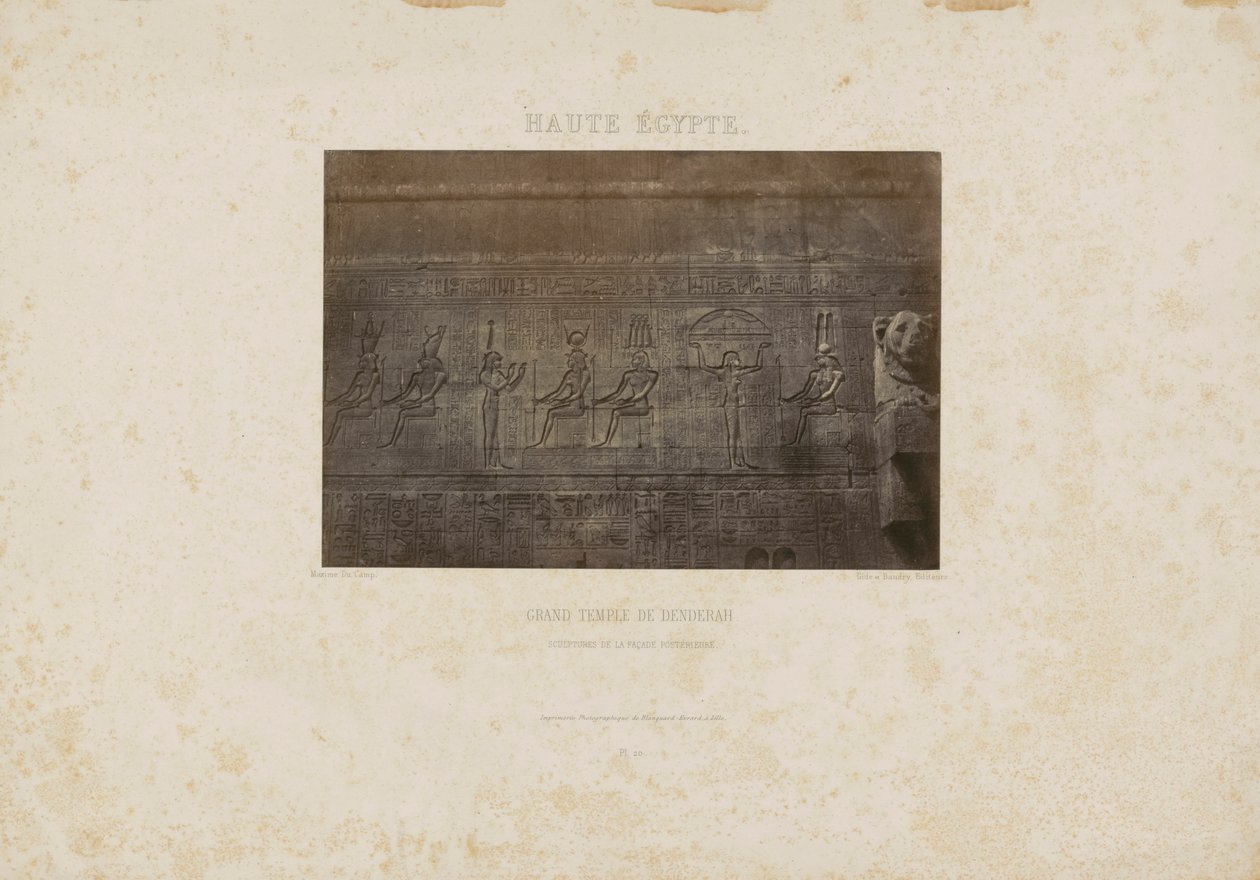 Großer Tempel von Denderah von Maxime Du Camp