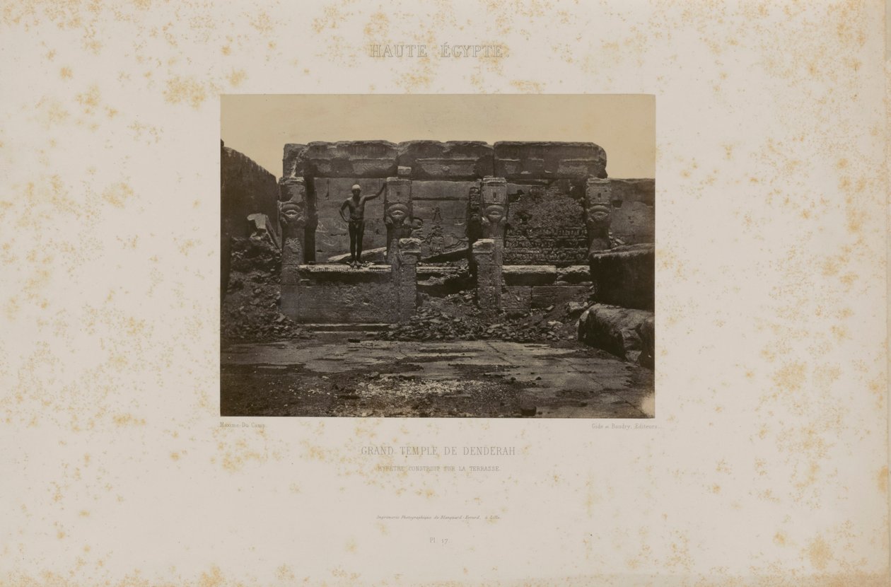 Großer Tempel von Denderah von Maxime Du Camp