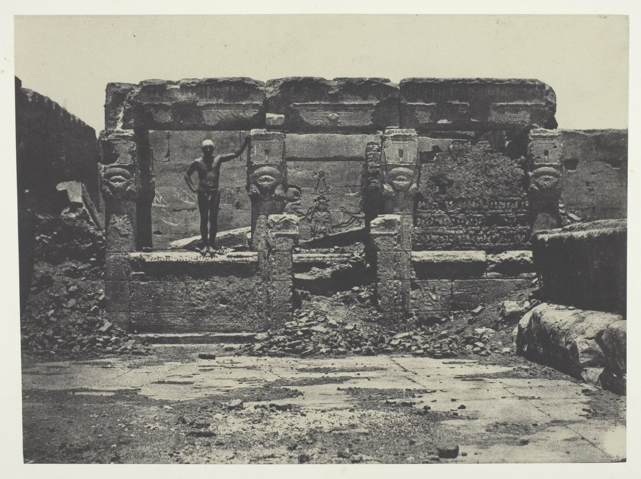 Großer Tempel von Dendera (Teutyres), Oberägypten von Maxime Du Camp