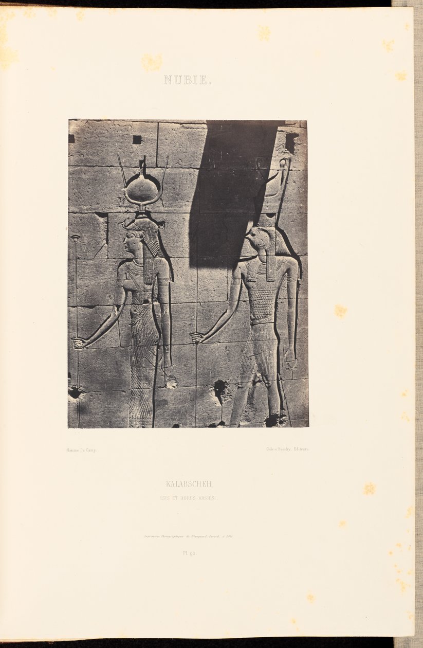 Nubien. Kalabscheh. Isis und Horus-Arsiési von Maxime Du Camp
