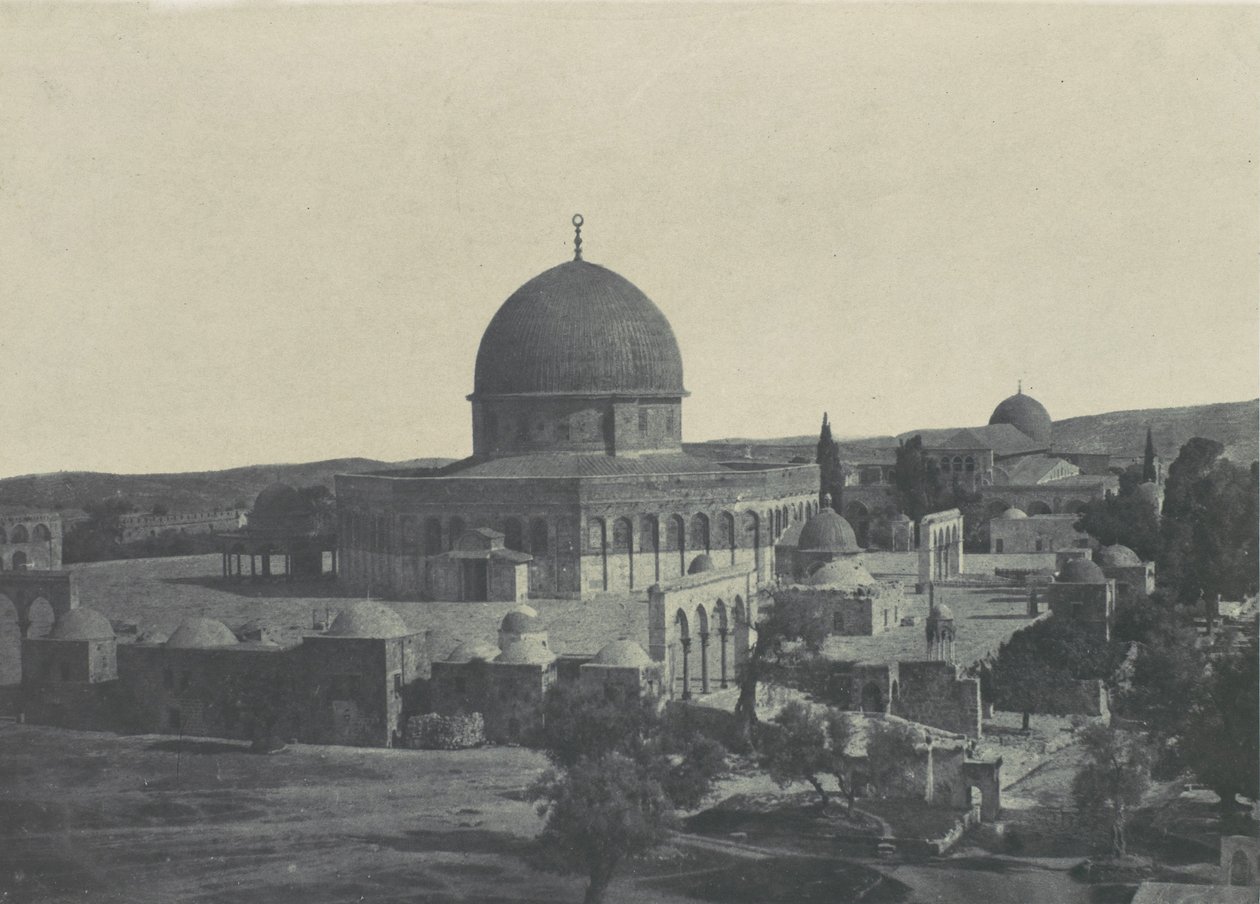 Palästina. Jerusalem. Omar-Moschee, 1850 von Maxime Du Camp