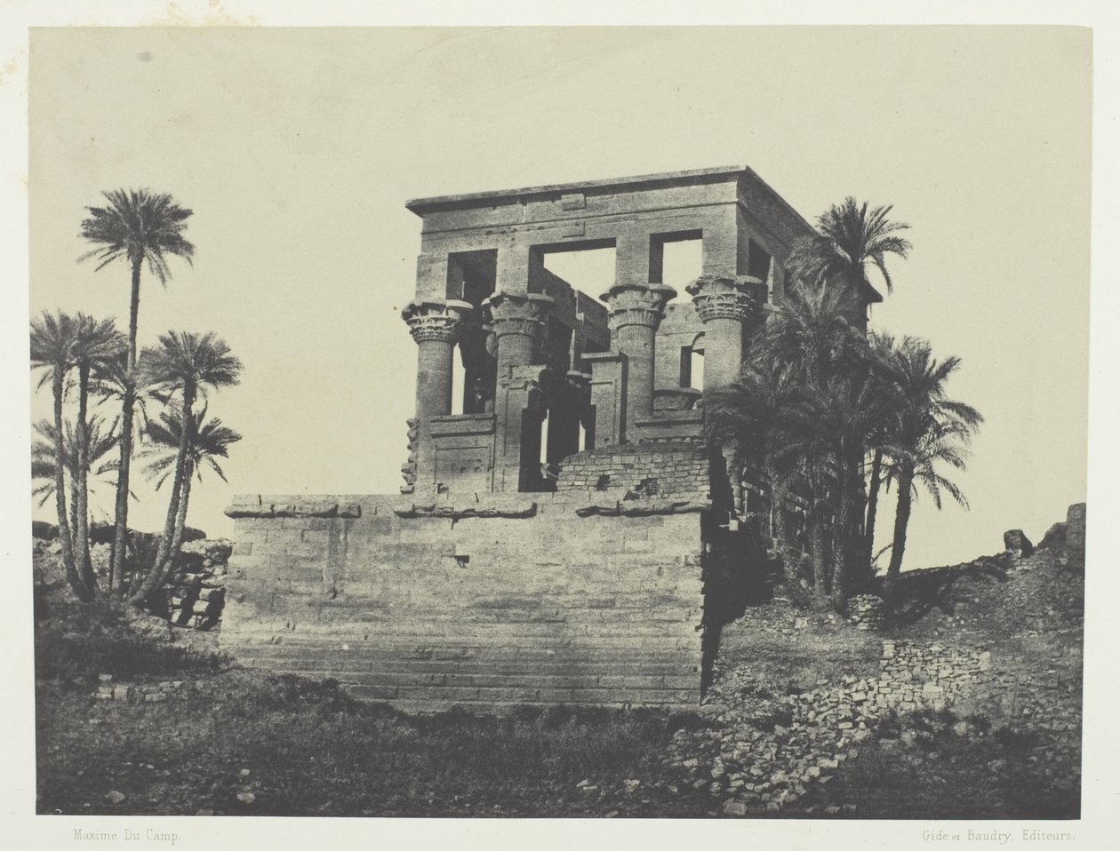 Tempel Hypäthre, Philoe; Nubien von Maxime Du Camp