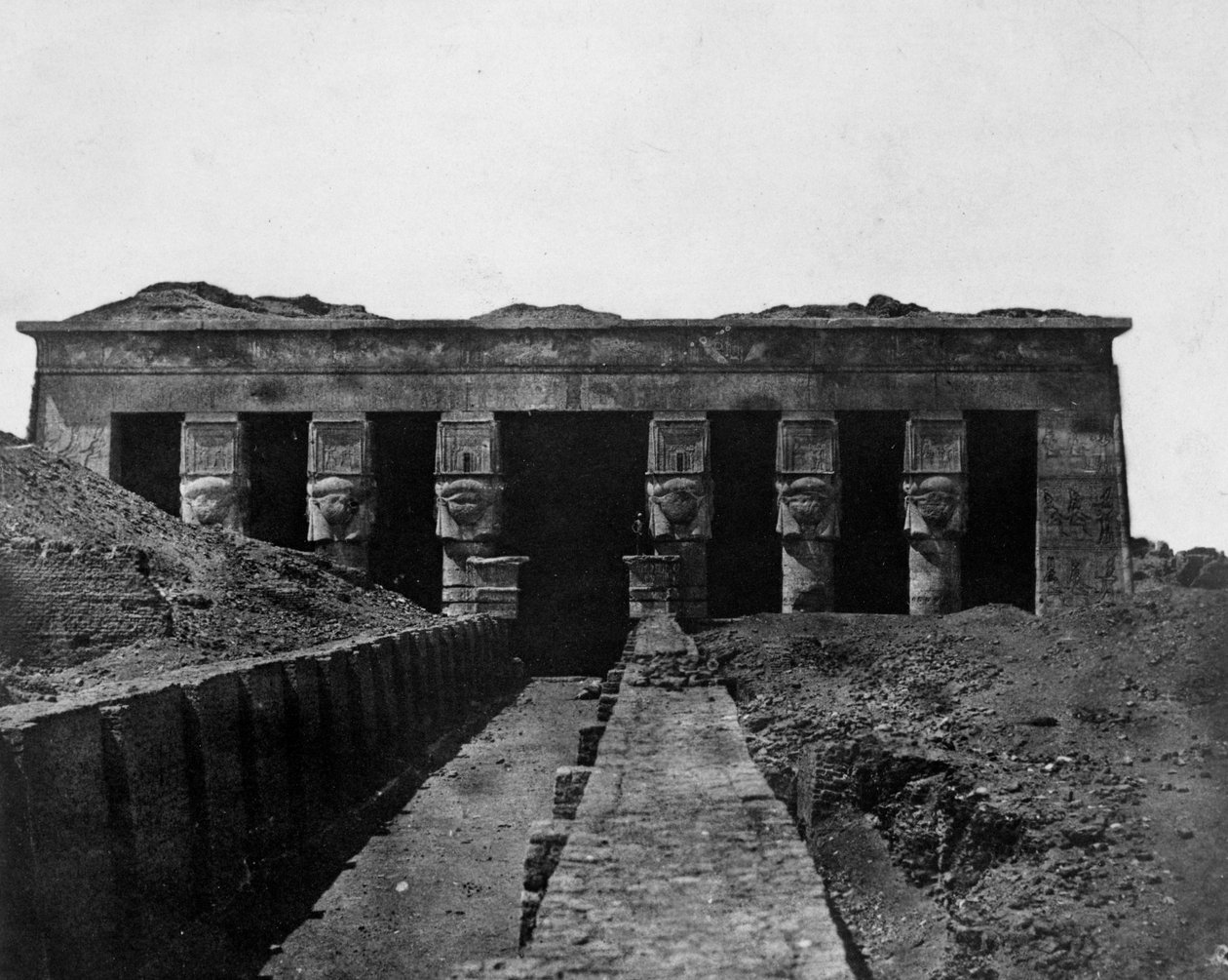 Tempel von Denderah, Oberägypten, 1852 von Maxime Du Camp