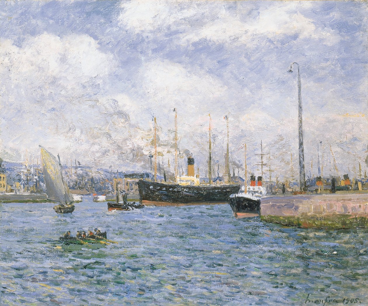 Abfahrt aus Havre, 1905 von Maxime Emile Louis Maufra