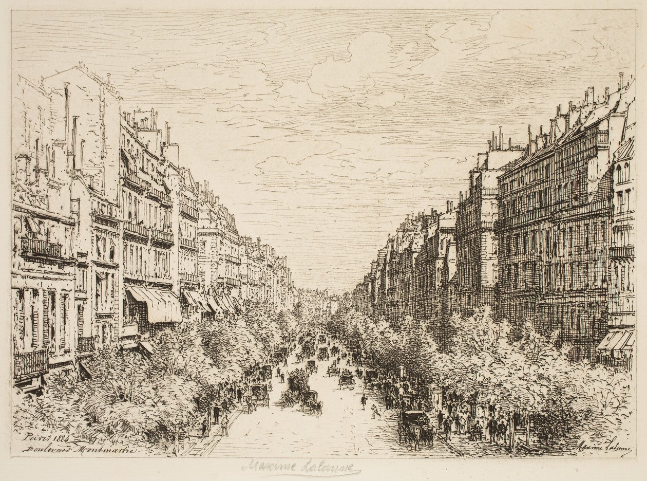 Boulevard Montmartre, Paris von Maxime Lalanne