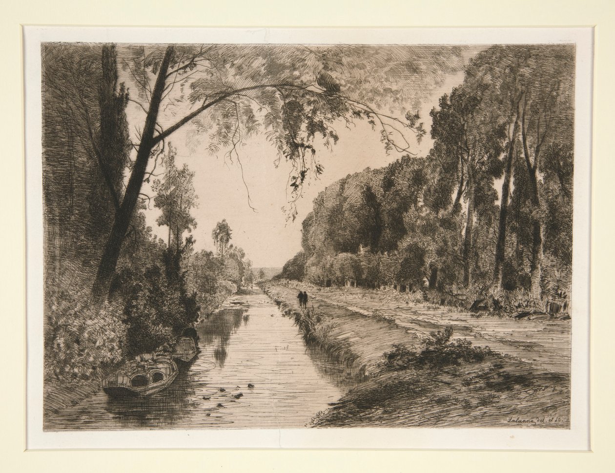 Der Kanal bei Pont-Sainte-Maxence von Maxime Lalanne