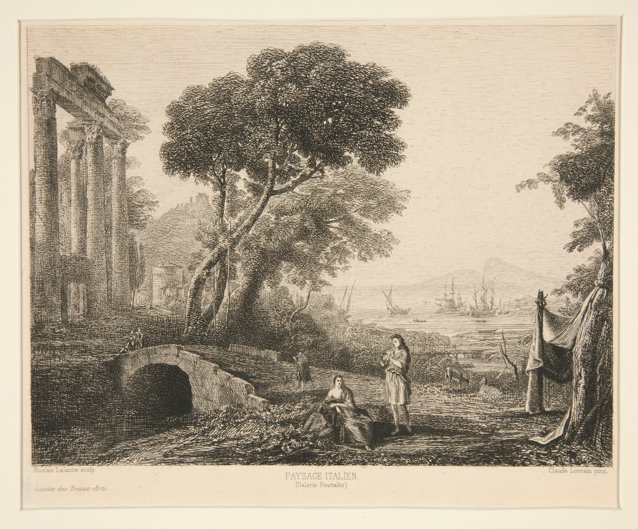 Italienische Landschaft von Maxime Lalanne
