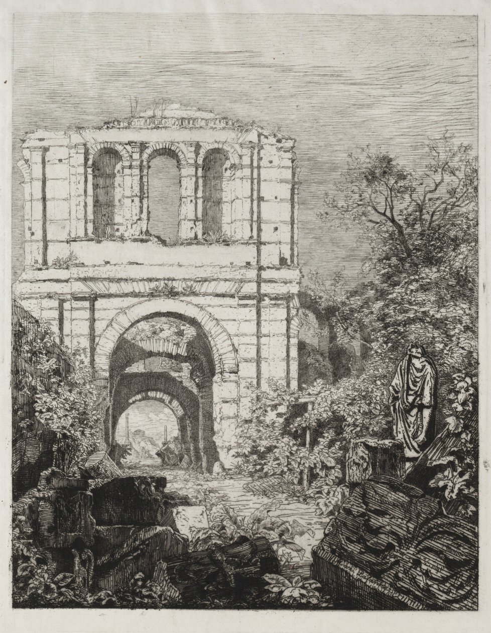 Ruinen des Palais Lallien von Maxime Lalanne