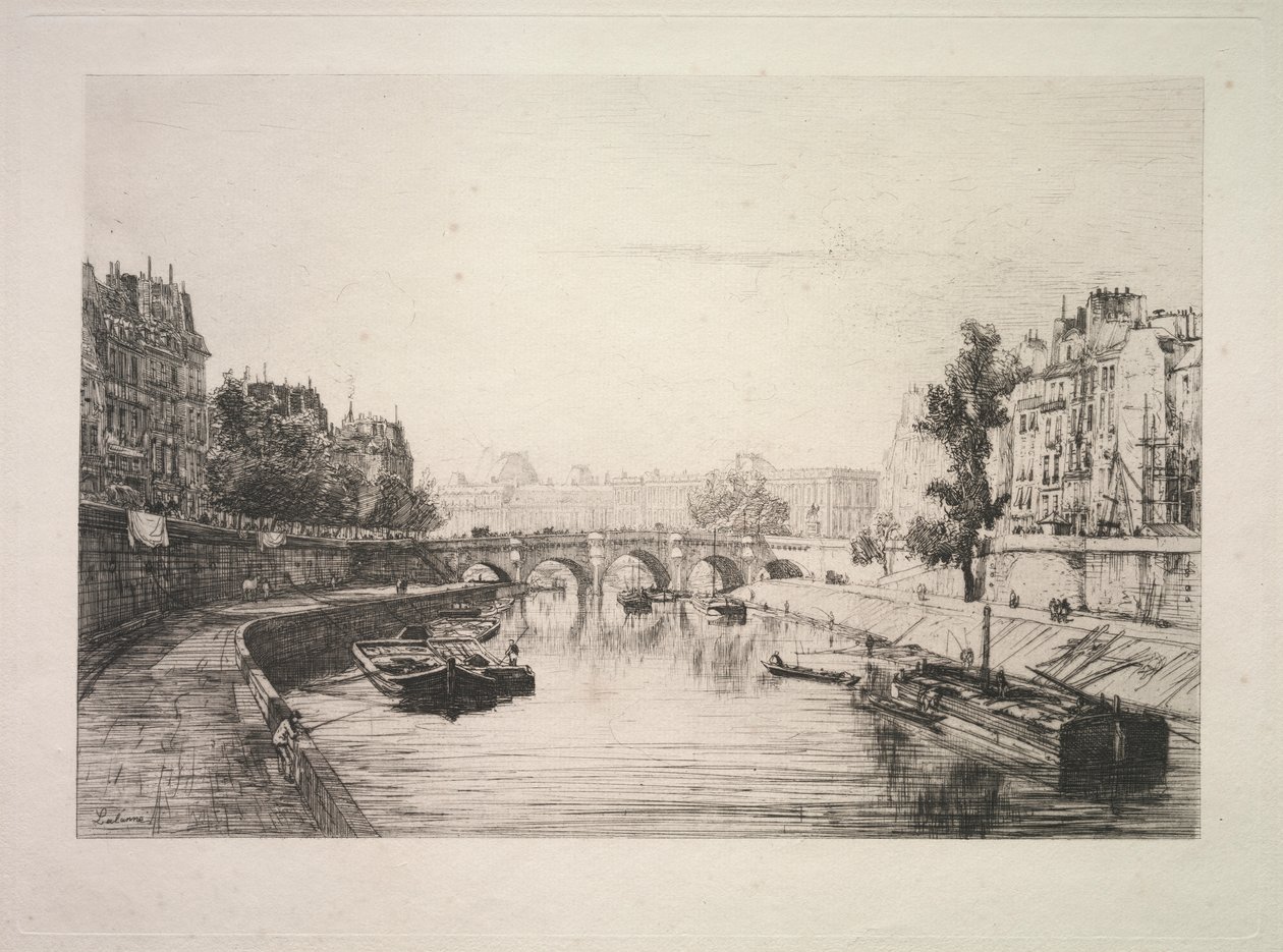 Blick von der St. Michel Brücke von Maxime Lalanne