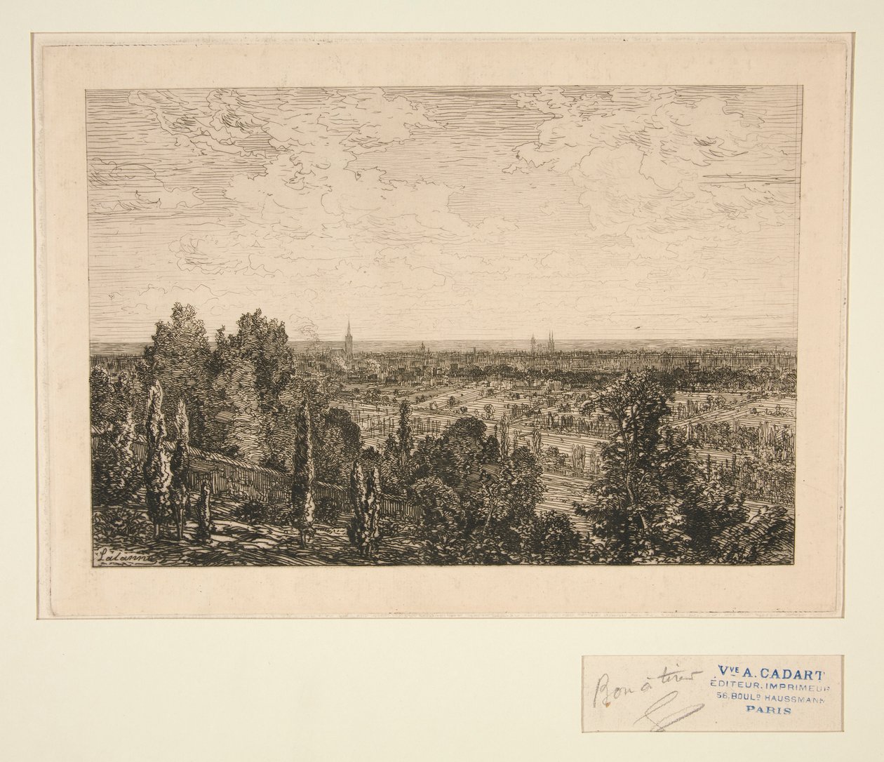 Vue de Paris (Blick auf Paris) von Maxime Lalanne