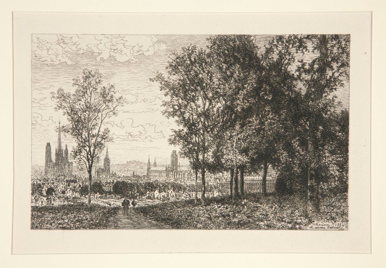 Ansicht von Rouen von Maxime Lalanne