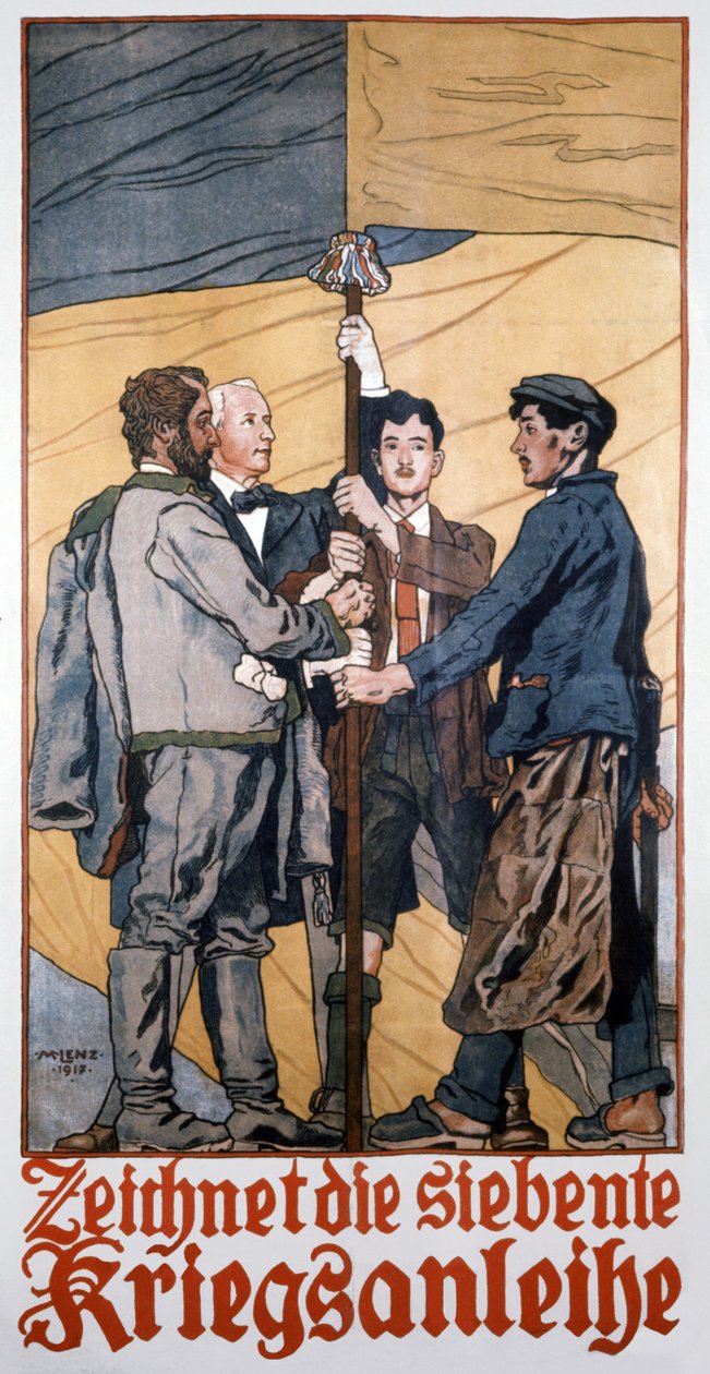 Erster Weltkrieg "Zeichnen Sie die 7. Kriegsanleihe" von Maximilian Lenz