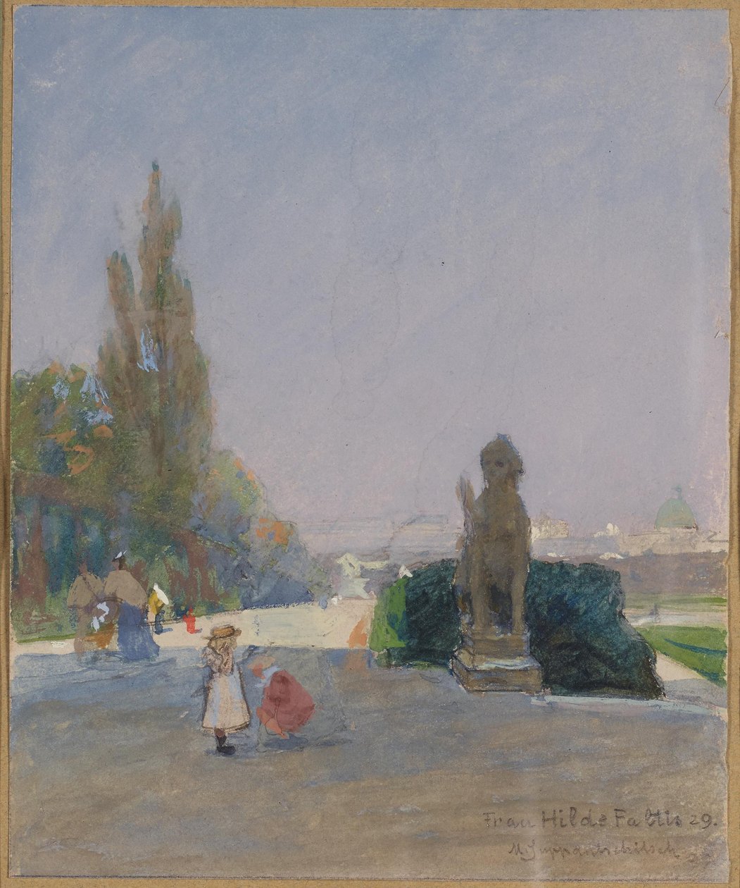 Blick vom Oberen Belvedere auf Wien von Maximilian Suppantschitsch