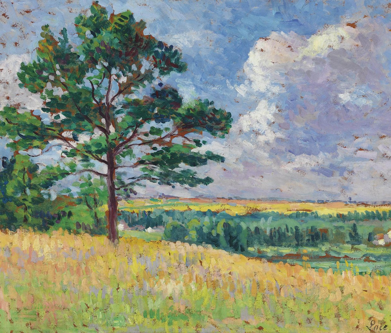 Landschaft bei Mereville von Maximilien Luce