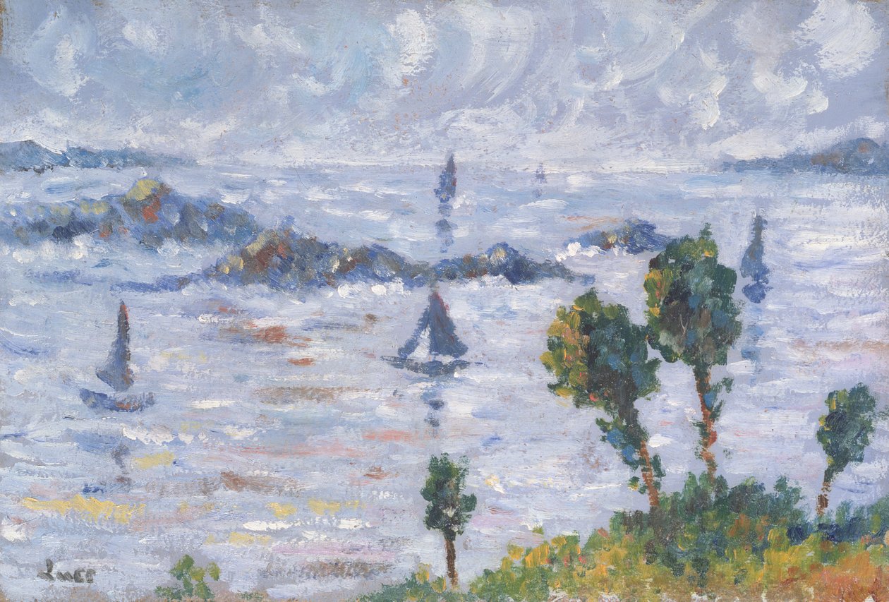 Landschaft bei Kermouster von Maximilien Luce