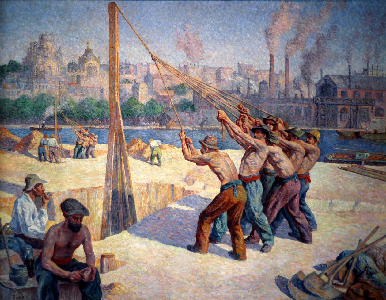 Die Pfahlrammer von Maximilien Luce
