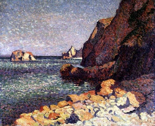 Meer und Felsen, Agay von Maximilien Luce