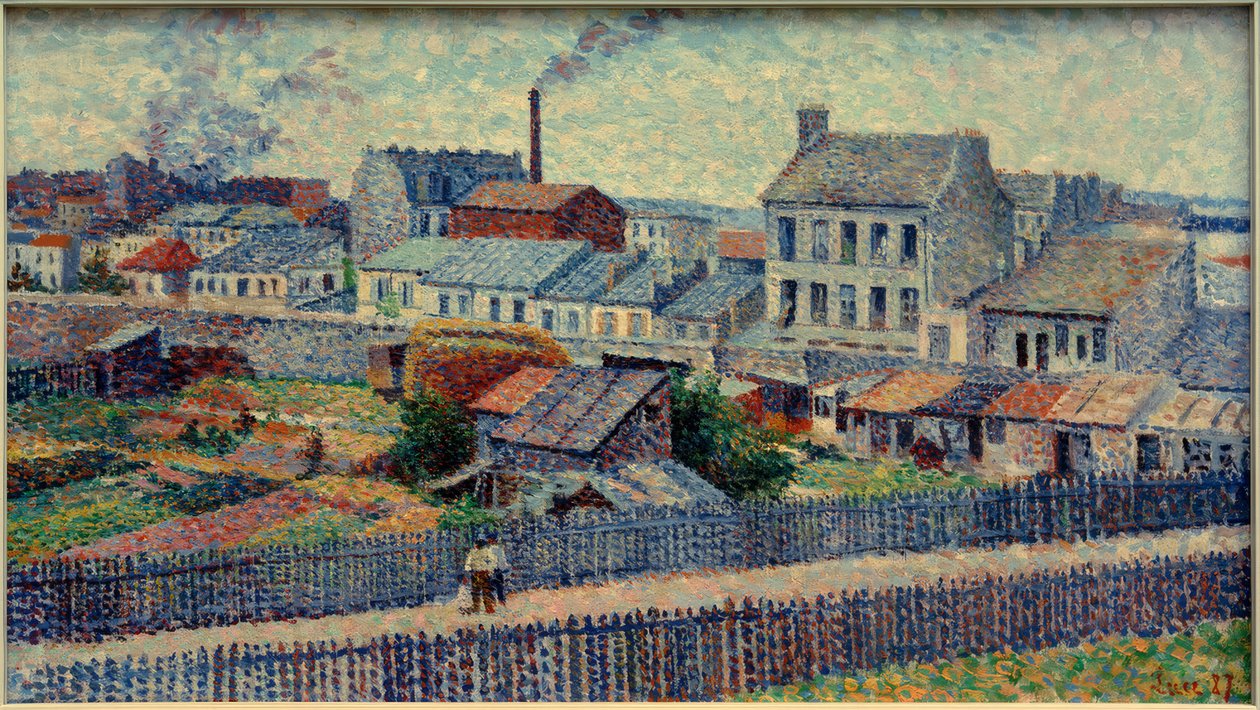 Gelände in Montmartre, Rue Championnet von Maximilien Luce