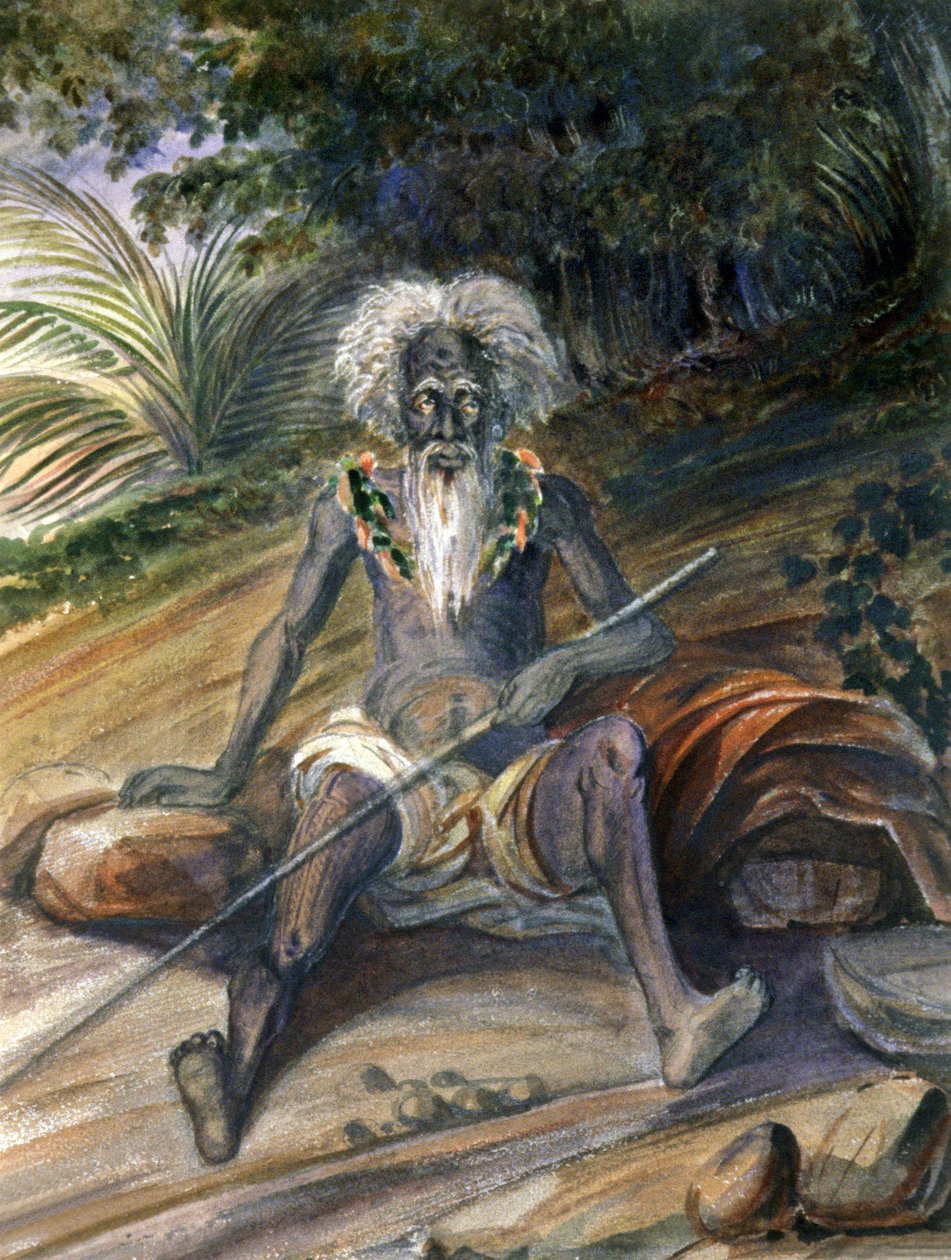 Alter Mann in Ozeanien von Maximilien Radiguet
