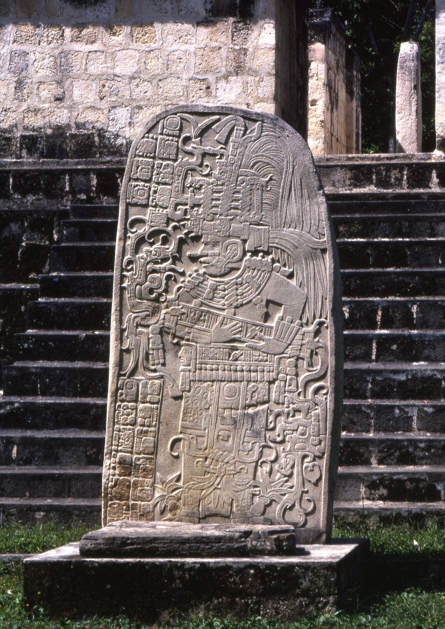 Seibal, Stela 10, Ultimative Klassik-Periode, 849 n. Chr. von Mayan