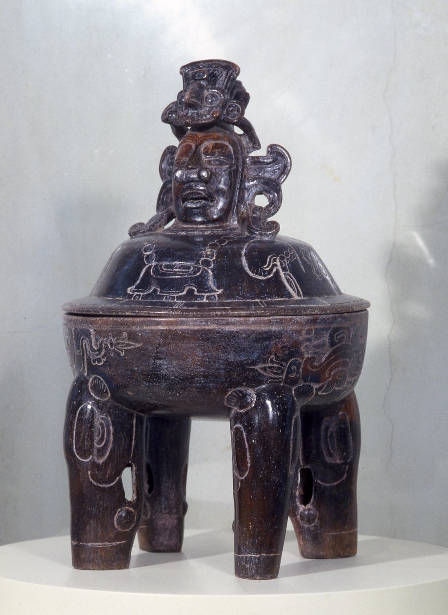 Vase aus Calakmul, Frühklassische Periode von Mayan