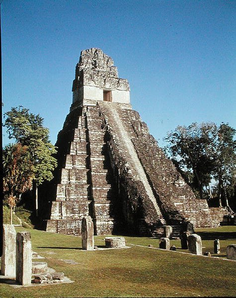 Tempel des Jaguars (Tempel 1) Späte Klassik, c.600-900 von Mayan