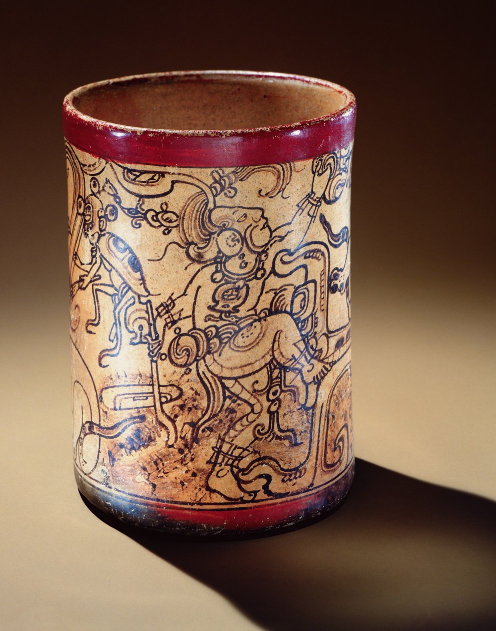 Gefäß mit mythologischer Szene, Guatemala von Mayan