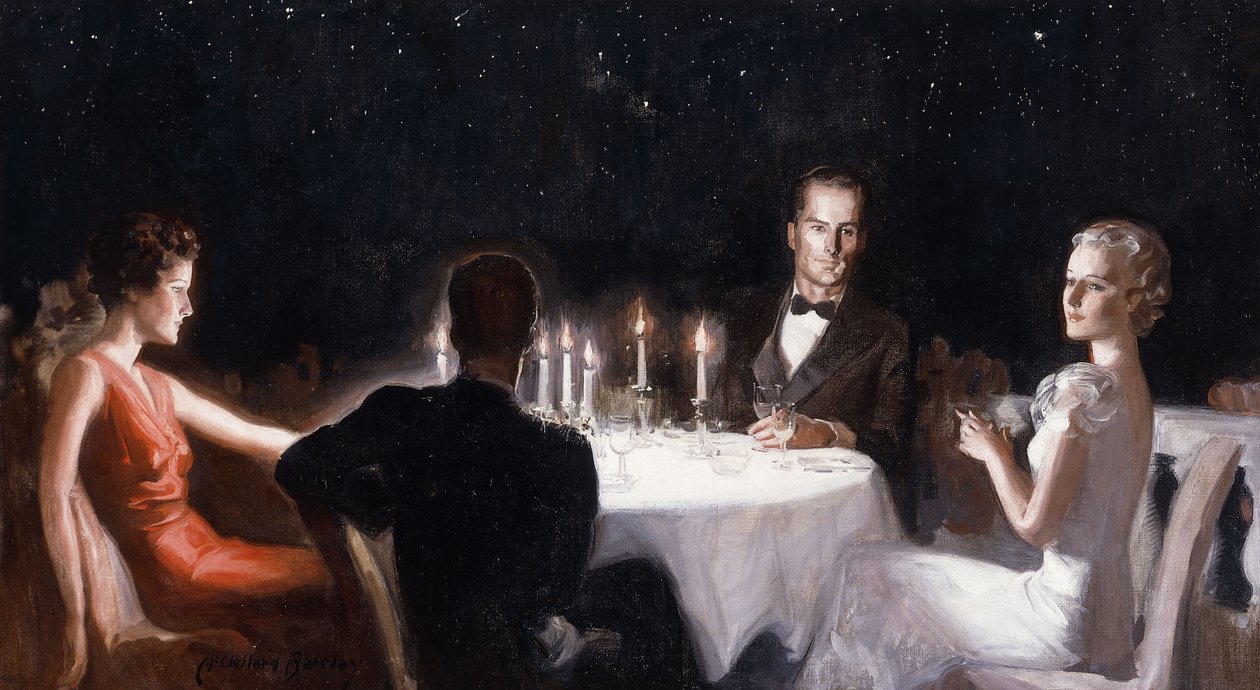Abendessen unter den Sternen von McClelland Barclay