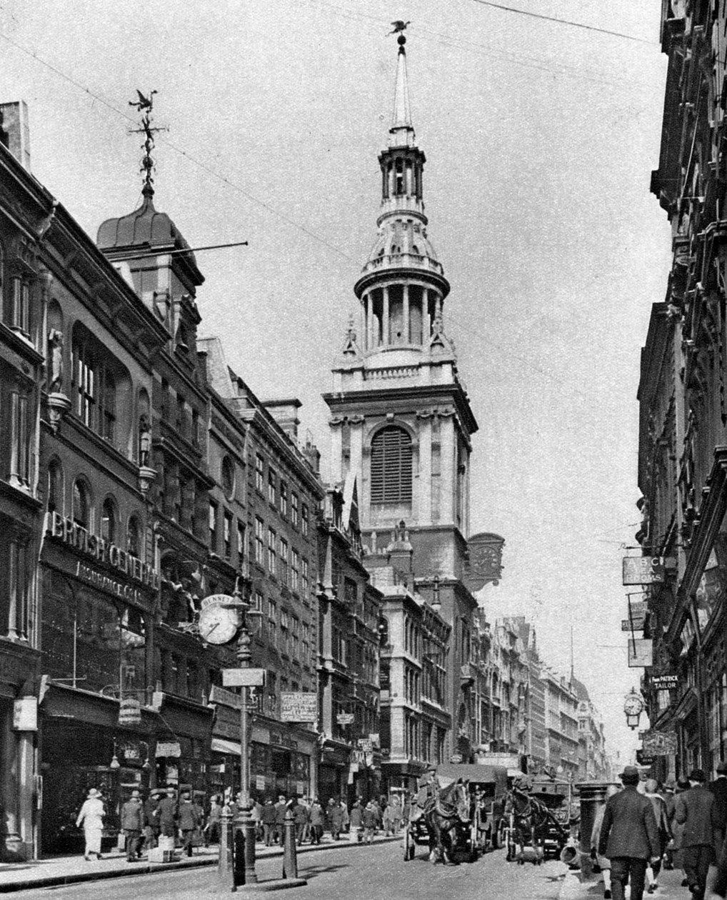 Der Turm der Bow Church, London, 1926-1927 von McLeish