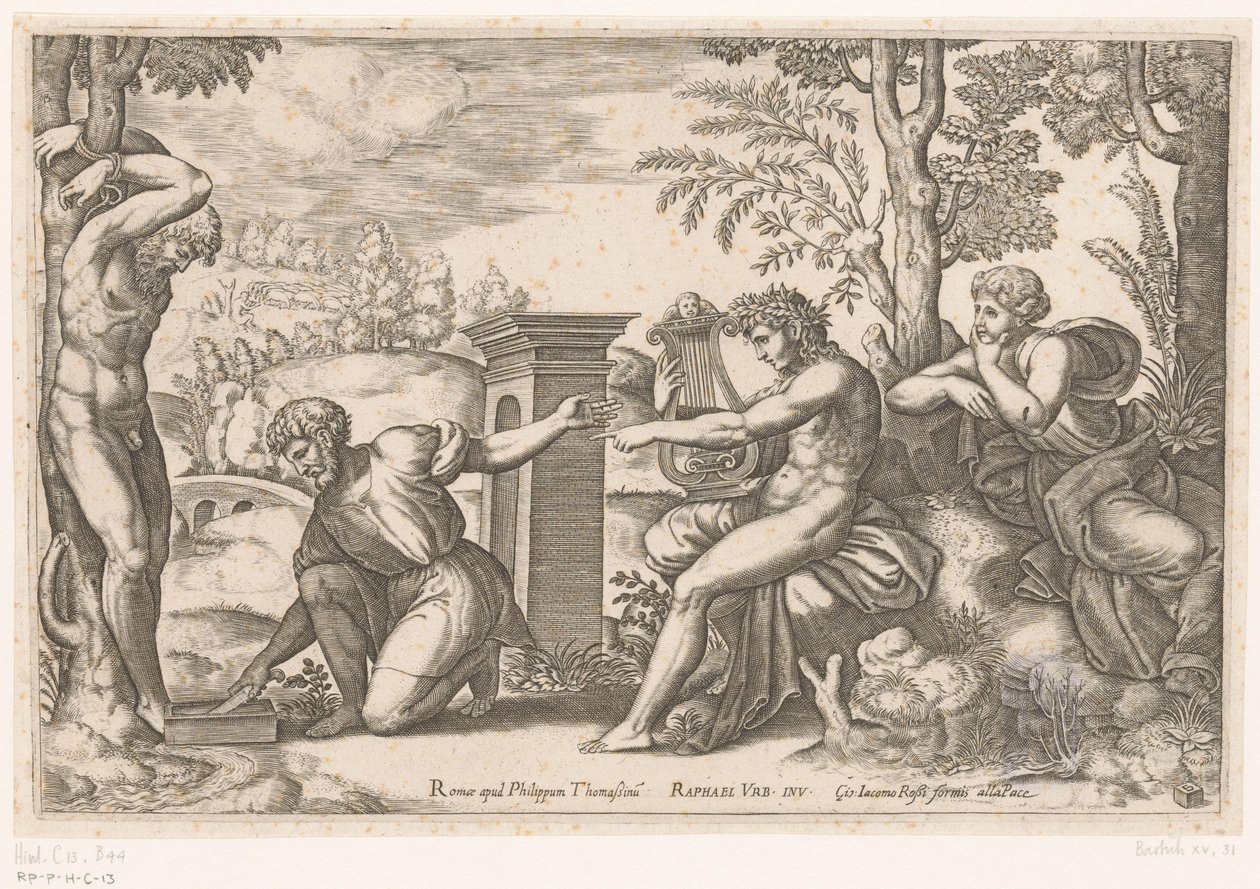 Apoll und Marsyas von Meester van de Dobbelsteen