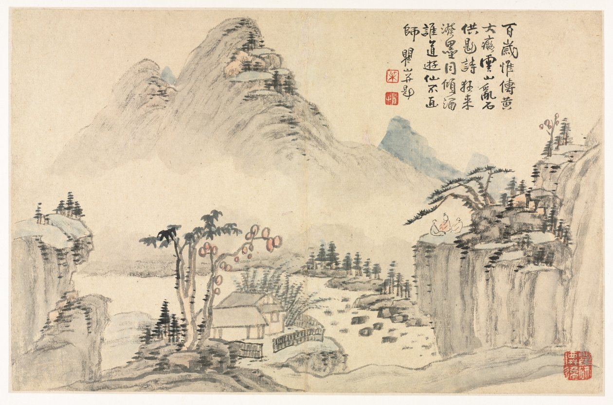 Landschaften in verschiedenen Stilen nach alten Meistern von Mei Qing