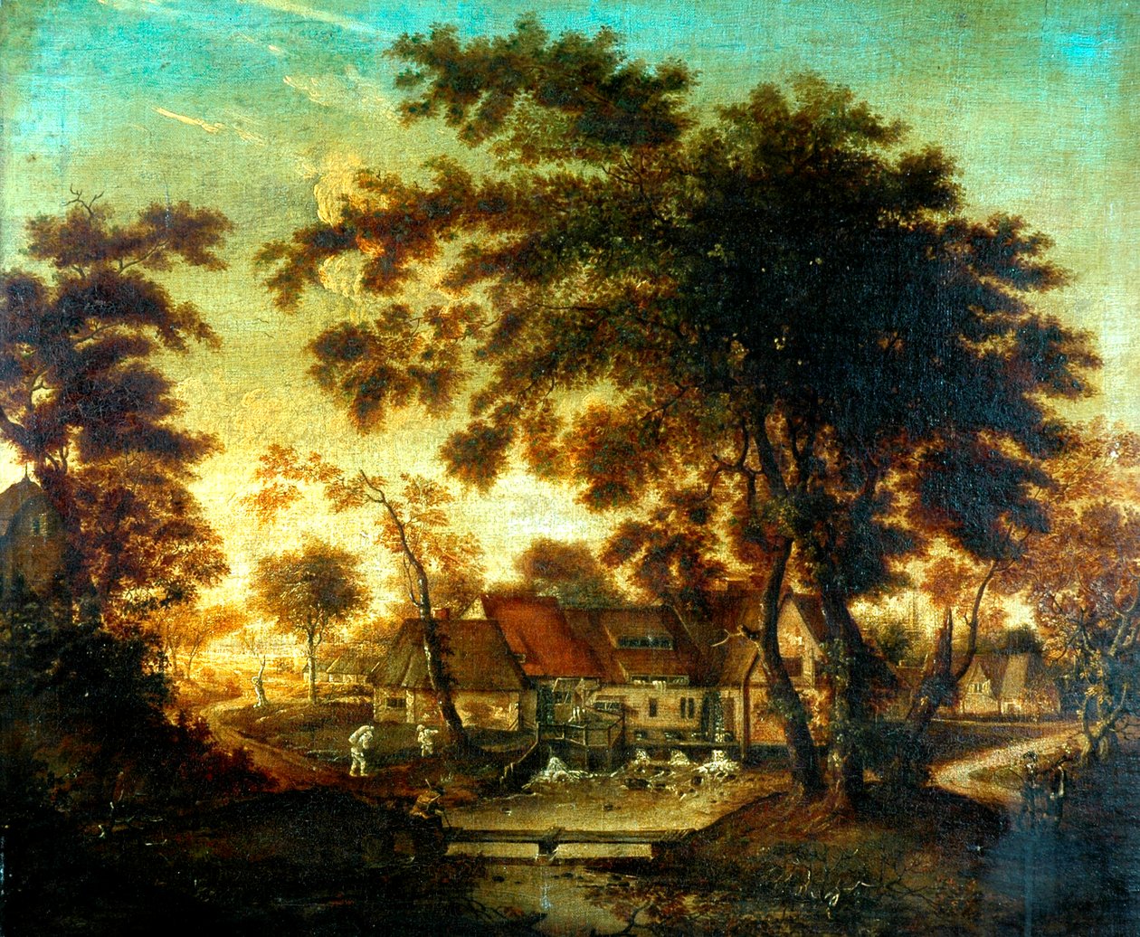 Die Wassermühle von Meindert Hobbema