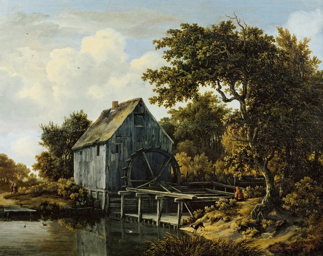 Die Wassermühle von Meindert Hobbema