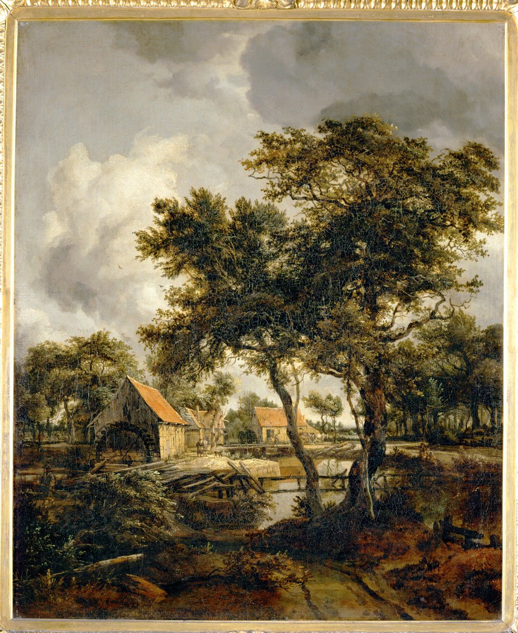 Le Moulin à eau von Meindert Hobbema
