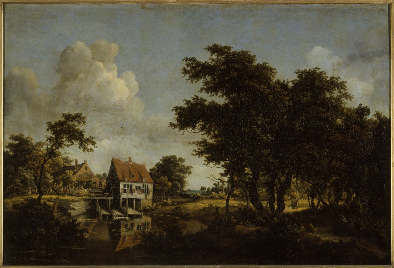 Die Mühlen, zwischen 1664 und 1668 von Meindert Hobbema