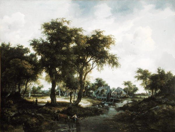 Die Wassermühle von Meindert Hobbema