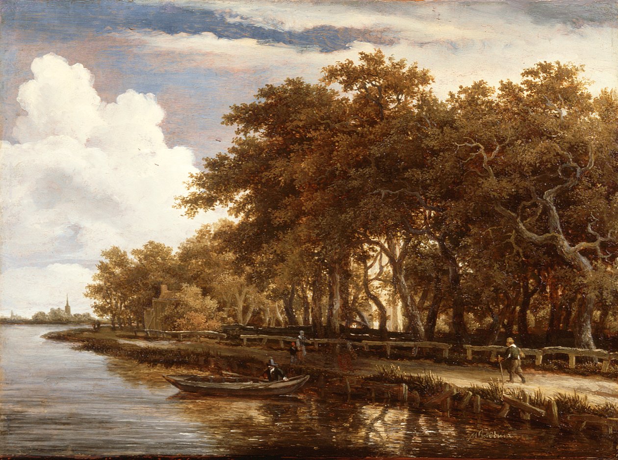 Blick entlang der Amstel von Meindert Hobbema
