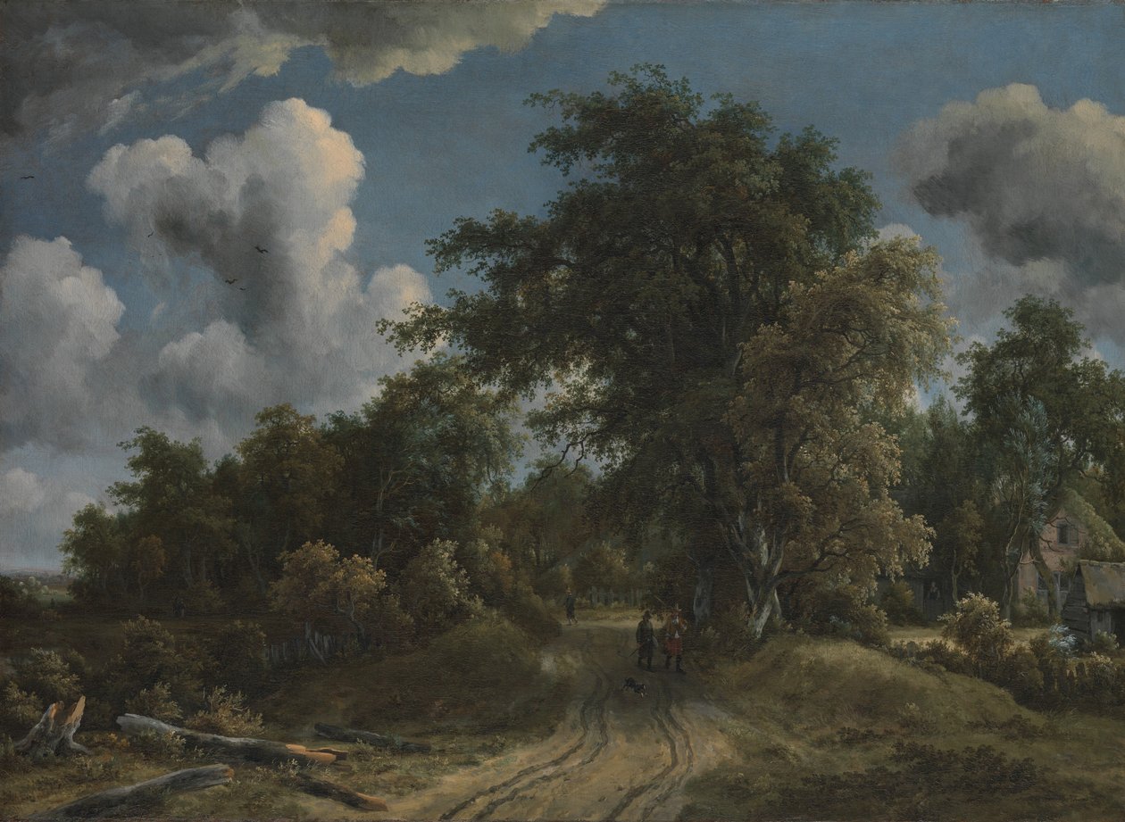 Waldweg von Meindert Hobbema