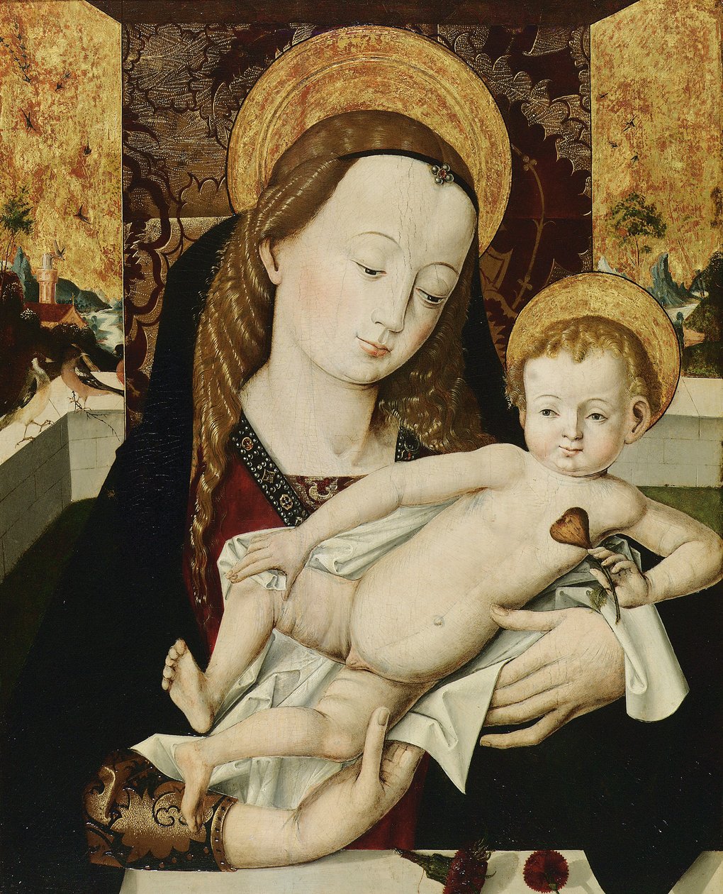 Madonna mit Kind von Meister der Habsburger