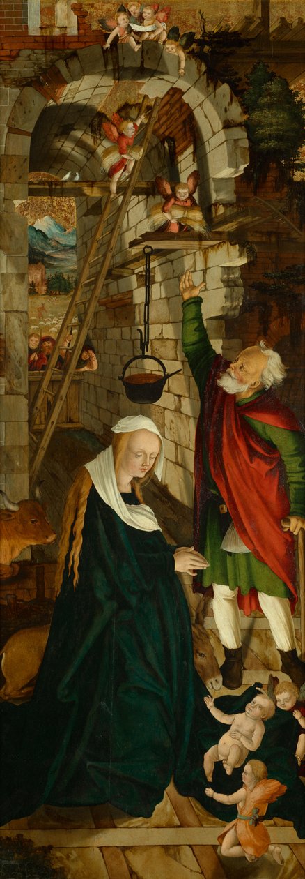 Geburt Christi von Meister der Oberfalkensteiner Altarflügel