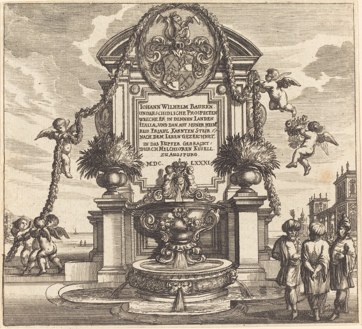 Titelseite von Melchior Küsel after Johann Wilhelm Baur