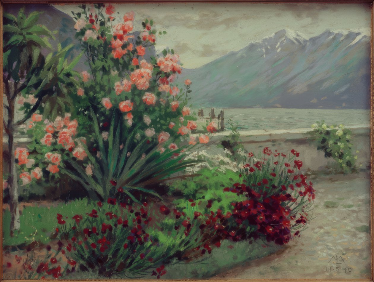 Blumengarten im Frühling am Monte Baldo von Melchior Lechter