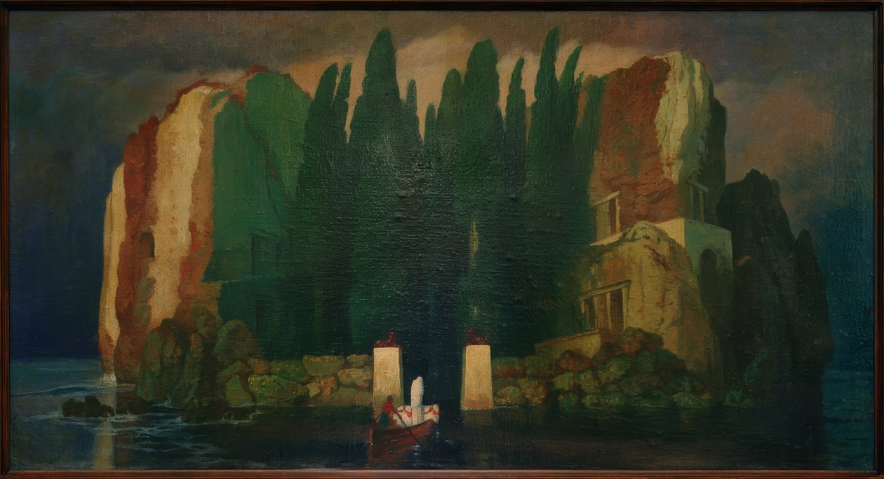 Die Toteninsel (Kopie nach A. Böcklin) von Melchior Lechter