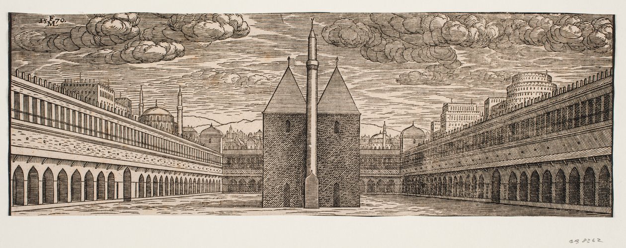 Ein Karawanserei (Han) von Melchior Lorck